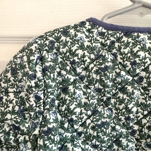 Sergent Major Girls Size 5/6 Quilted Ditsy Floral Barn Jacket Snaps Spring Coat - Picture 12 of 14